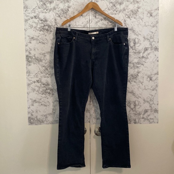 Levi's Denim - Levi | 414 Classic Straight | 20W | Black | Distressed wash | Jean